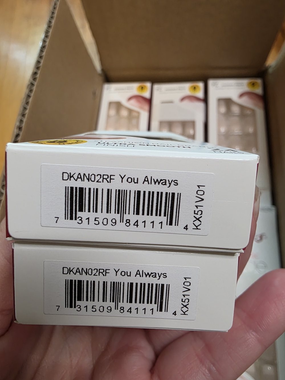 Kiss Acrylic Nude Press-On Nails - Natural Nude - 36 Boxes - Picture 6 of 8